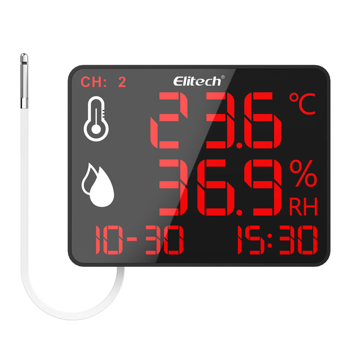 Elitech DR-230 Bluetooth Data Logger Alta precisión Termómetro de higrómetro digital 30000 Puntos