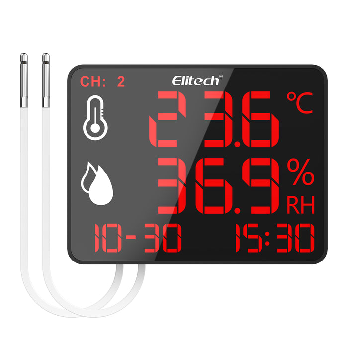 Elitech DR-230 Bluetooth Data Logger Alta precisión Termómetro de higrómetro digital 30000 Puntos